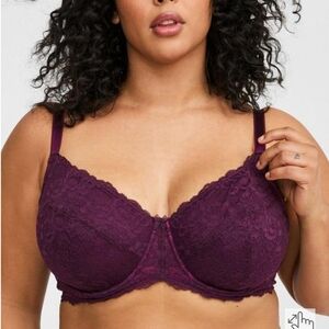 ⚡⚡🆕💥 🫦💜 NEW bras TORRID 44-46D unlined underwire purple